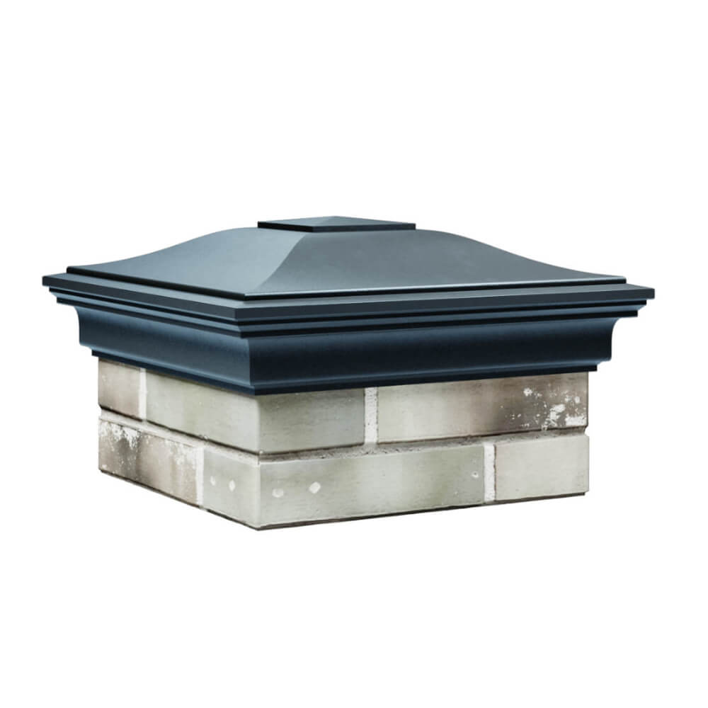 Колпак Zking Монблан Серый на столб 1.5х1.5 еврокирпича 0.7НФ (355х355мм) в Владивостоке фото