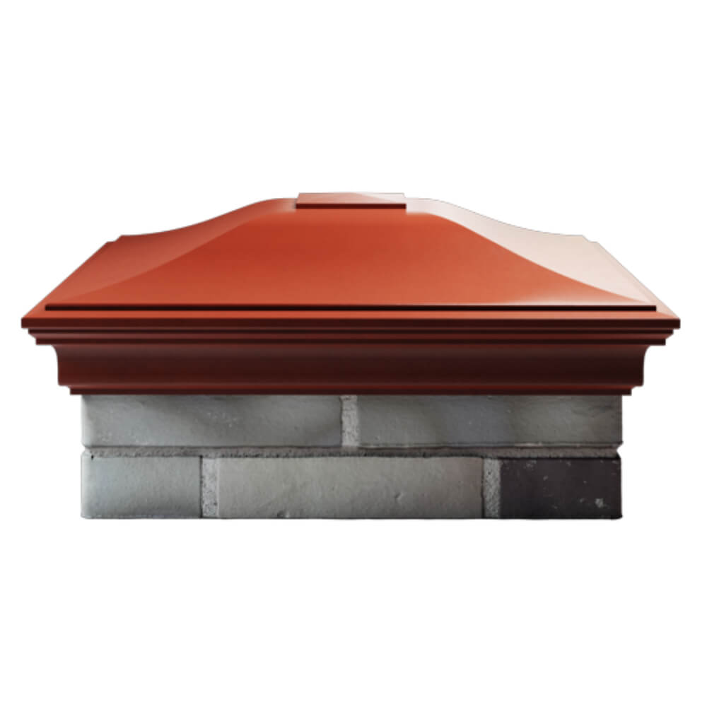 Колпак Zking Монблан Красный на столб 2х2 кирпича (515х515мм) в Владивостоке фото