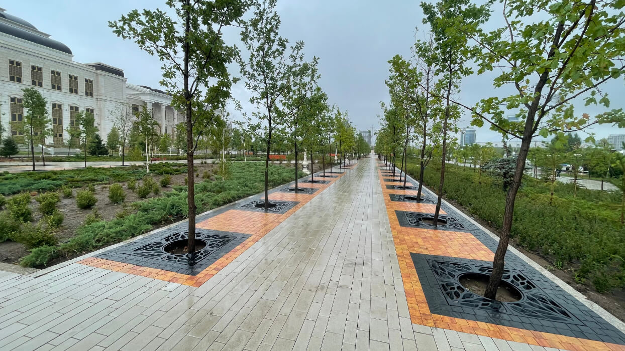 Приствольная решетка для дерева ZKING CRUST 1.2х1.2м Черная в Владивостоке фото