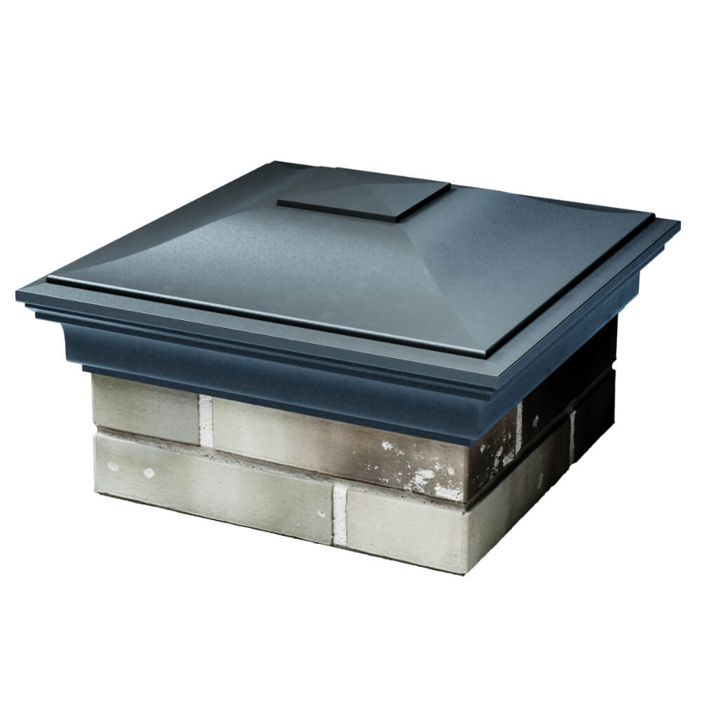 Колпак Zking Монблан Серый на столб 1.5х1.5 кирпича (385х385мм) в Владивостоке фото