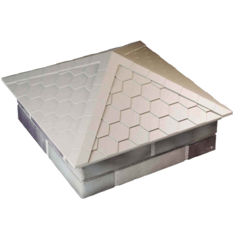 Колпак Zking Эверест Бежевый на столб 2х2 кирпича (535х535мм) Владивосток фото