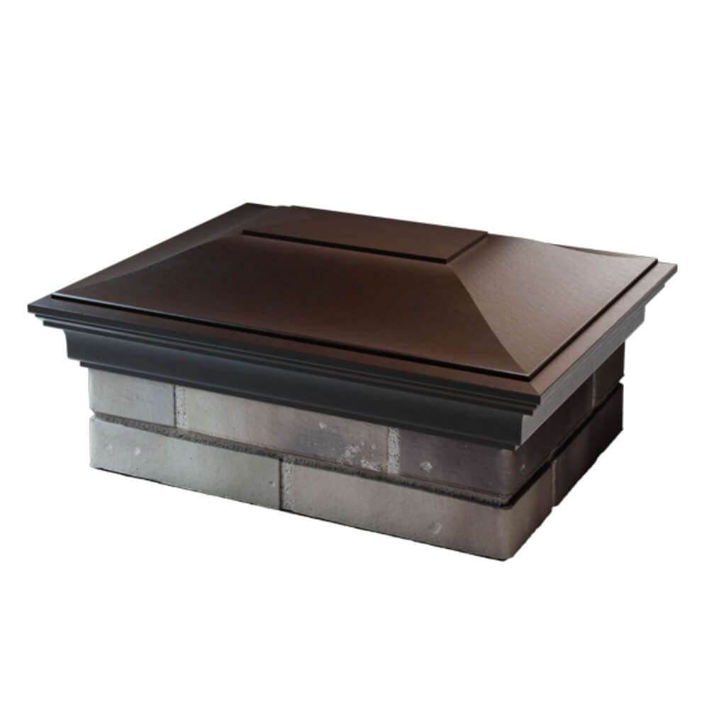 Колпак Zking Монблан Коричневый на столб 2х1.5 кирпича (515х385мм) в Владивостоке фото