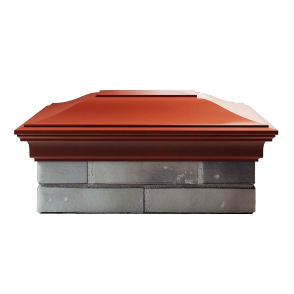 Колпак Zking Монблан Красный на столб 2х1.5 кирпича (515х385мм) в Владивостоке фото