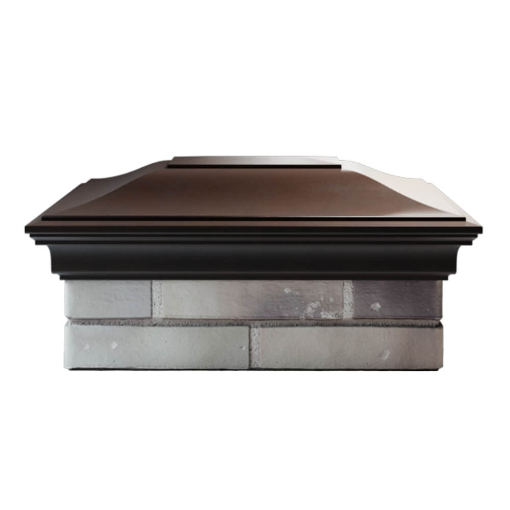 Колпак Zking Монблан Коричневый на столб 2х1.5 кирпича (515х385мм) в Владивостоке фото
