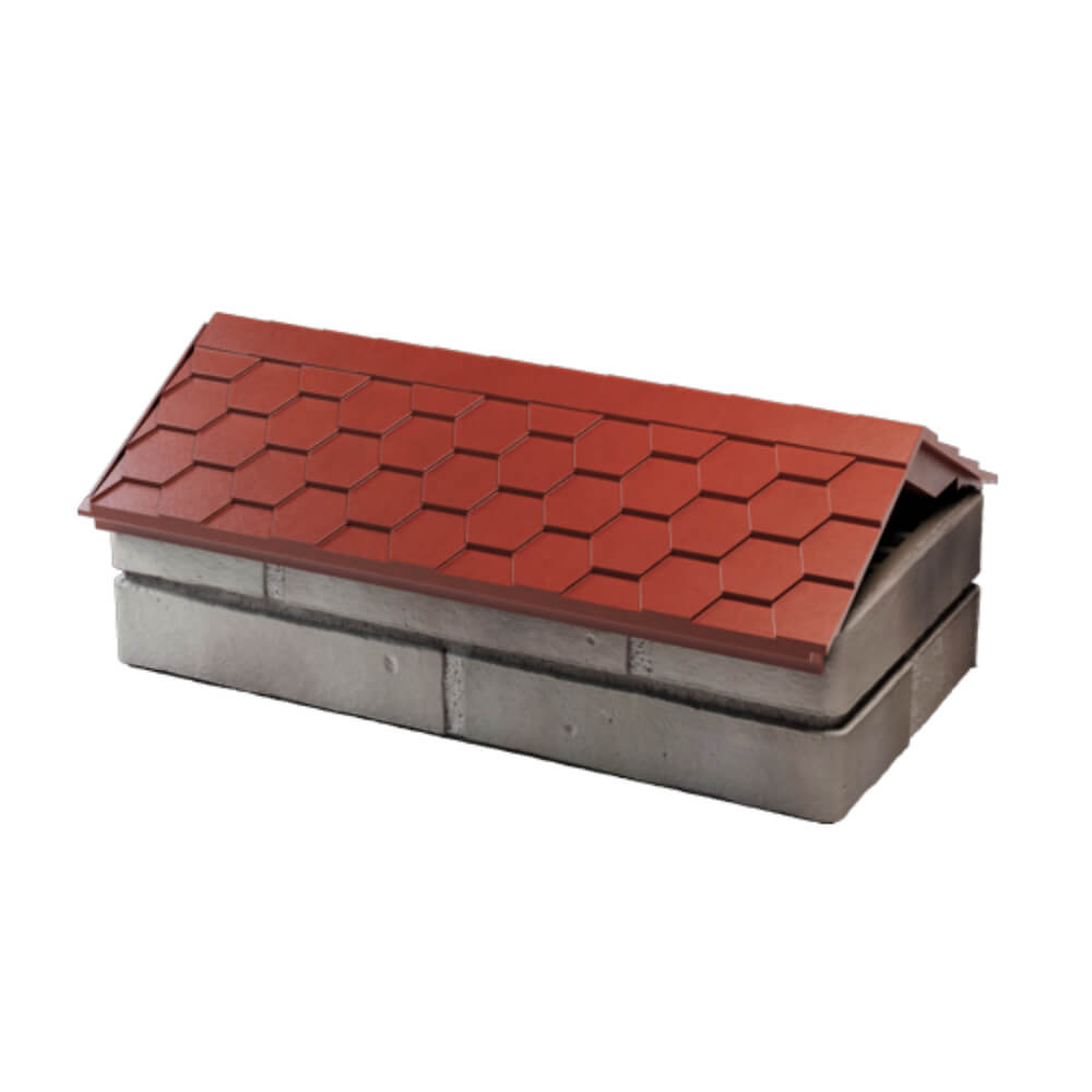 Парапет Zking Эверест Красный с посадкой на 1 кирпич (200/225/255мм) в Владивостоке фото