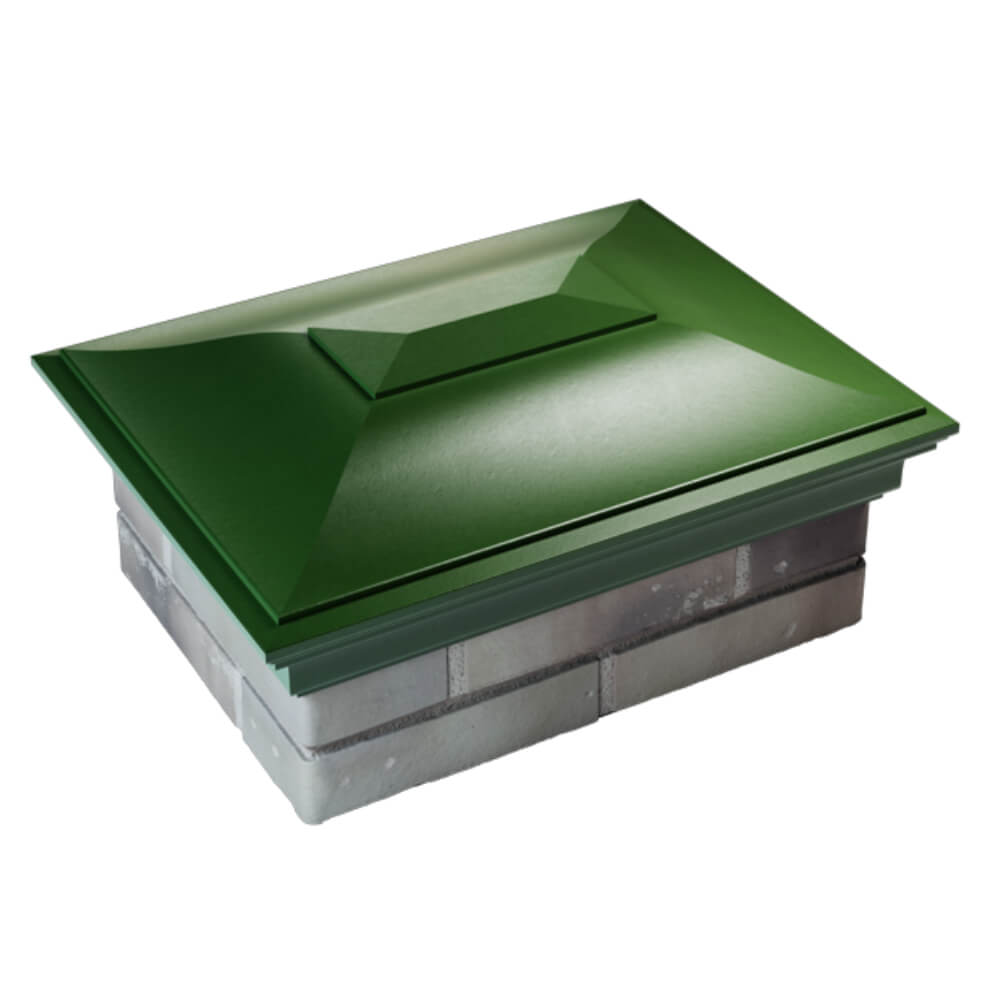 Колпак Zking Монблан Зеленый на столб 2х1.5 кирпича (515х385мм) Владивосток фото