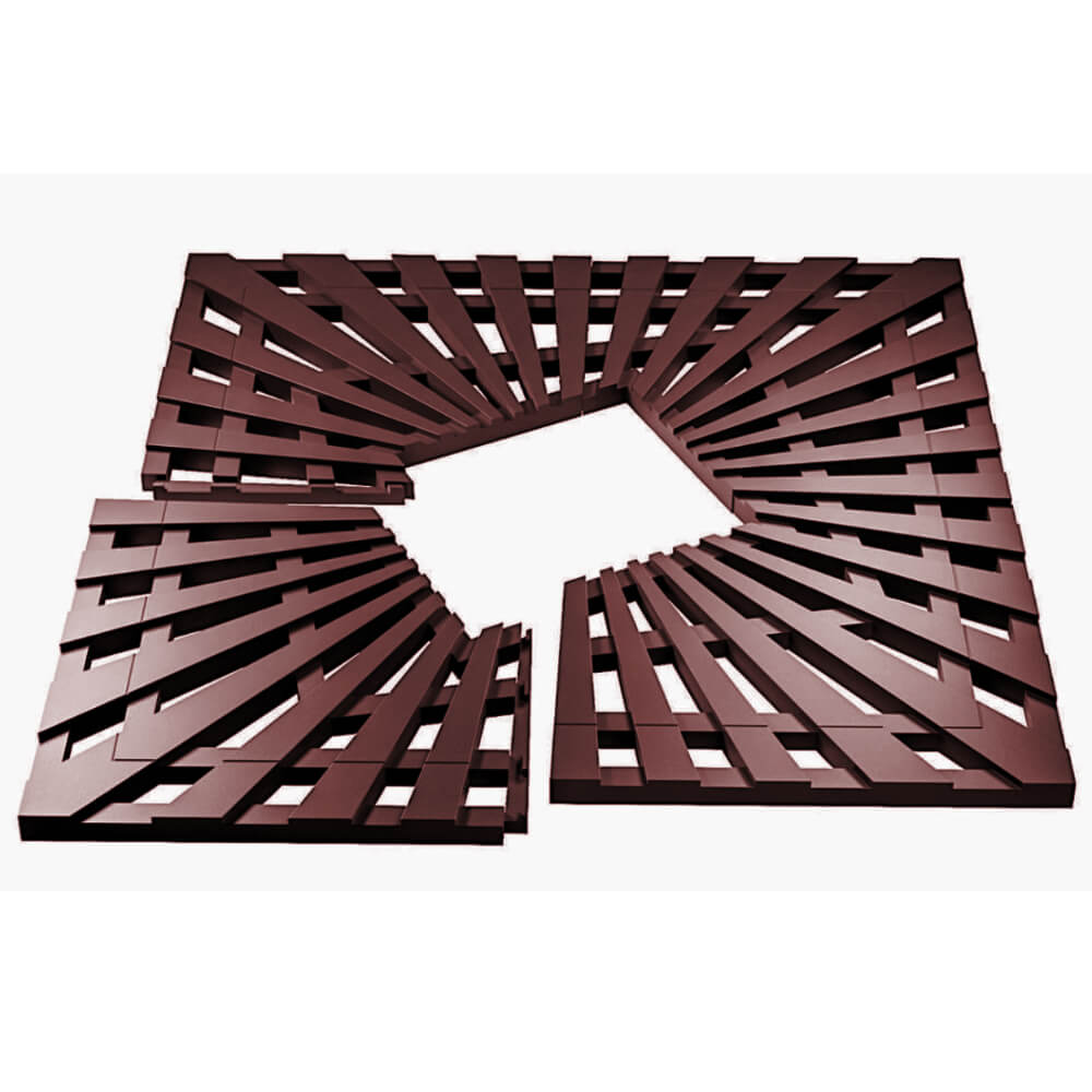 Приствольная решетка для дерева ZKING ATMOSPHERE 1.2х1.2м Коричневая в Владивостоке фото