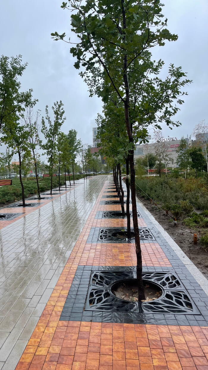 Приствольная решетка для дерева ZKING CRUST 1.2х1.2м Черная в Владивостоке фото