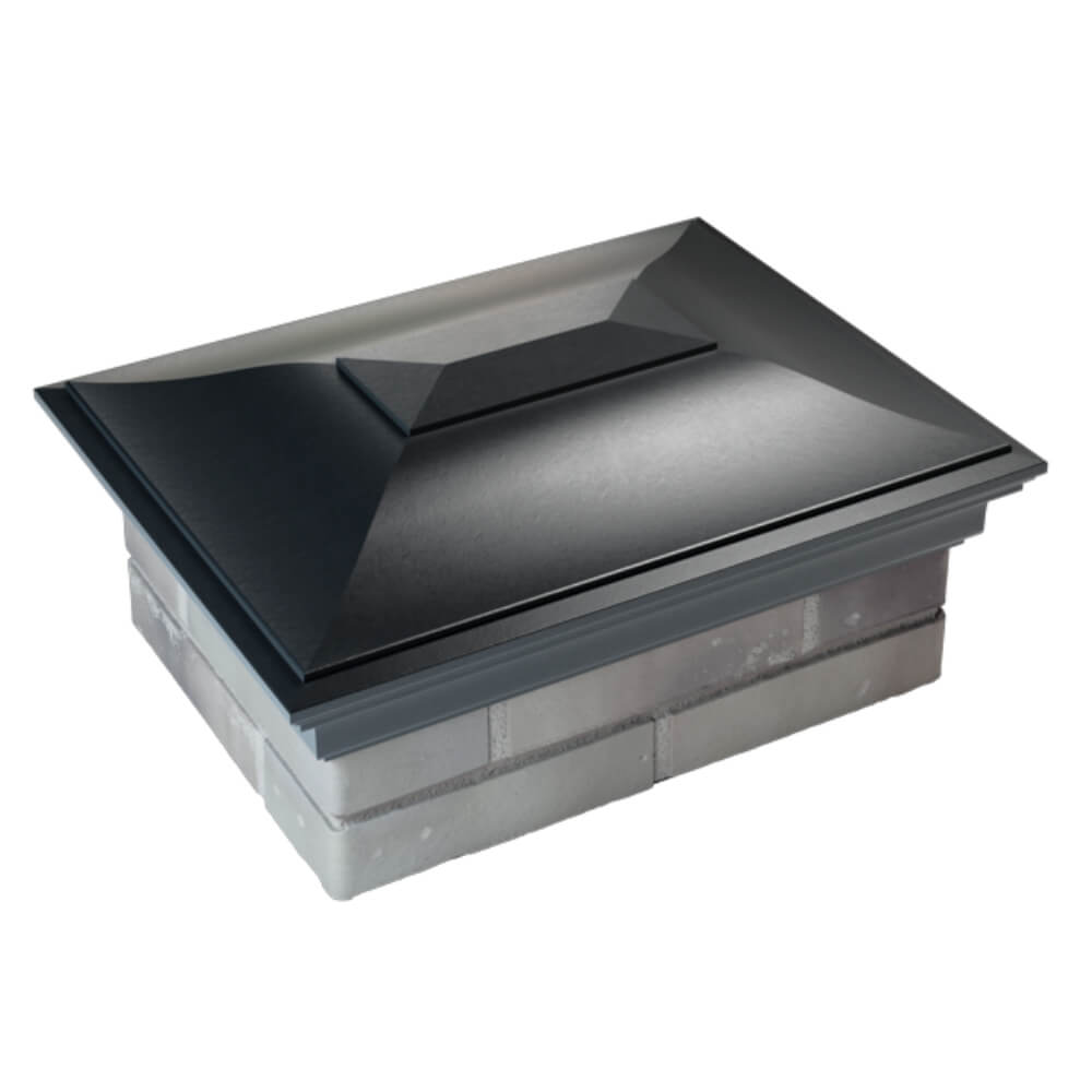 Колпак Zking Монблан Черный на столб 2х1.5 кирпича (515х385мм) Владивосток фото