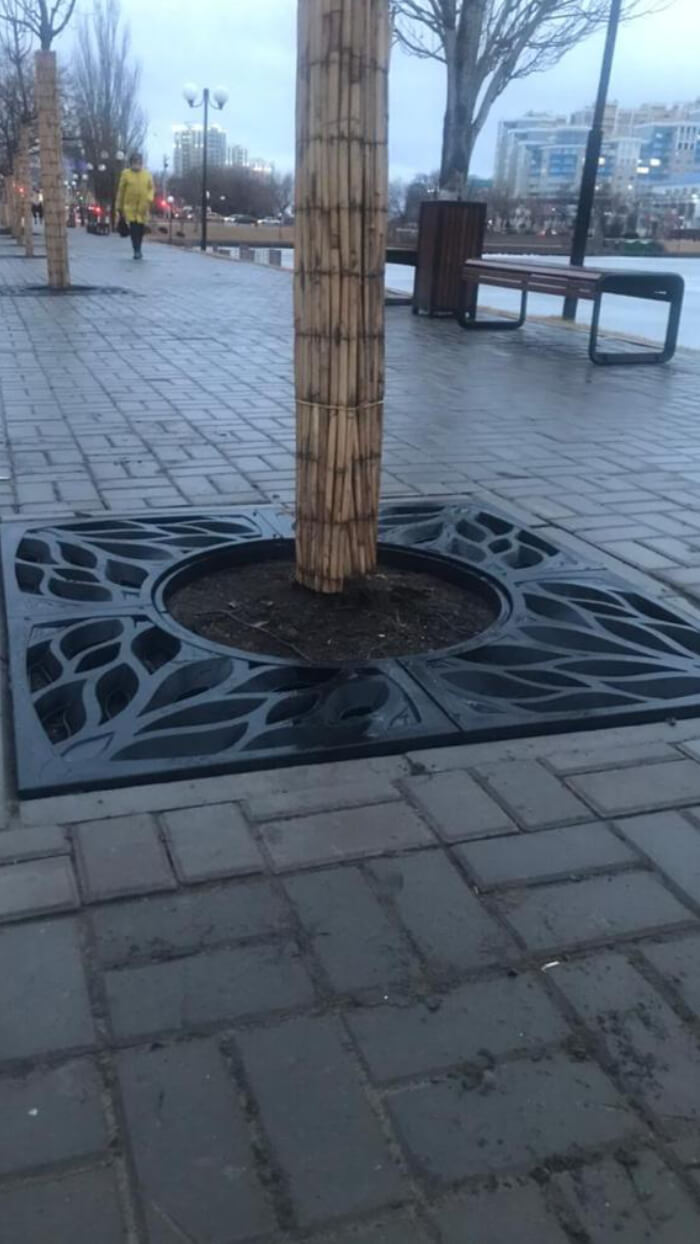 Приствольная решетка для дерева ZKING CRUST 1.2х1.2м Черная в Владивостоке фото