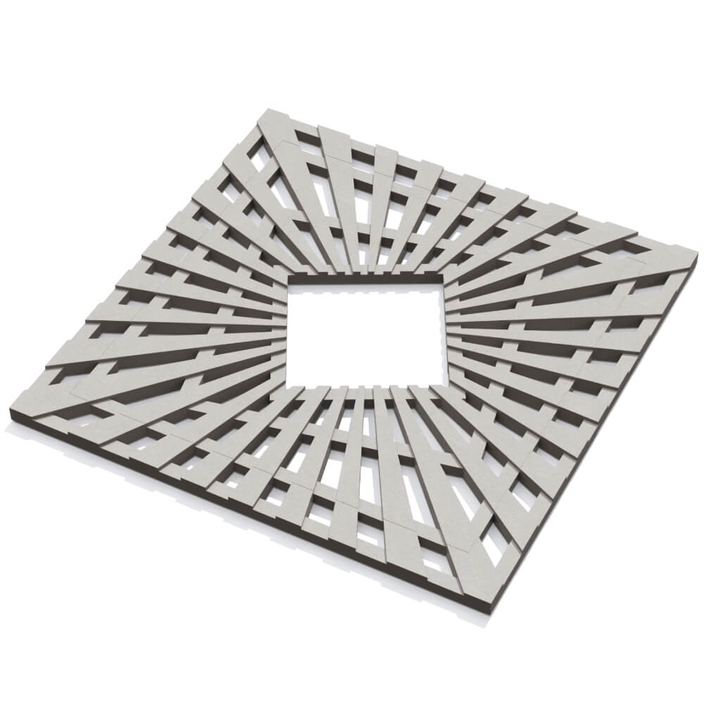 Приствольная решетка для дерева ZKING ATMOSPHERE 1.2х1.2м Бежевая в Владивостоке фото