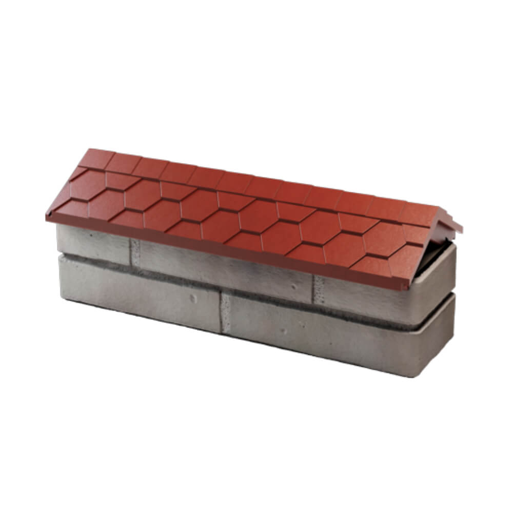 Парапет Zking Эверест Красный с посадкой на 0.5 кирпича (130мм) в Владивостоке фото