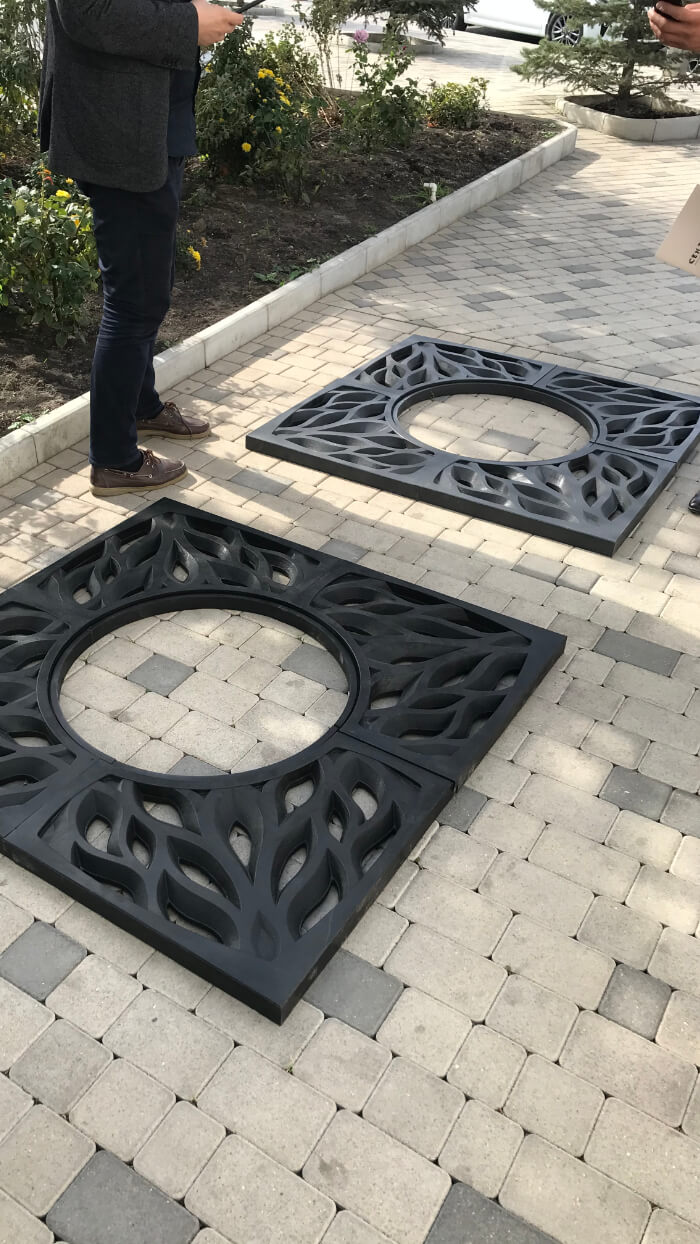 Приствольная решетка для дерева ZKING CRUST 1.2х1.2м Черная в Владивостоке фото