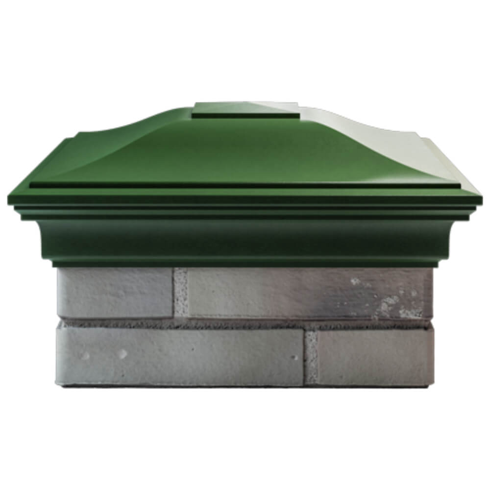 Колпак Zking Монблан Зеленый на столб 1.5х1.5 кирпича (385х385мм) Владивосток фото