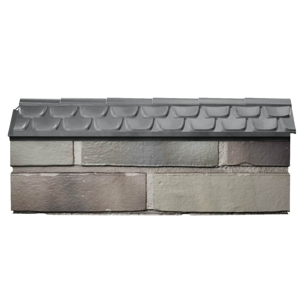 Парапет Zking Эльбрус Серый с посадкой на 0.5 кирпича (130мм) в Владивостоке фото