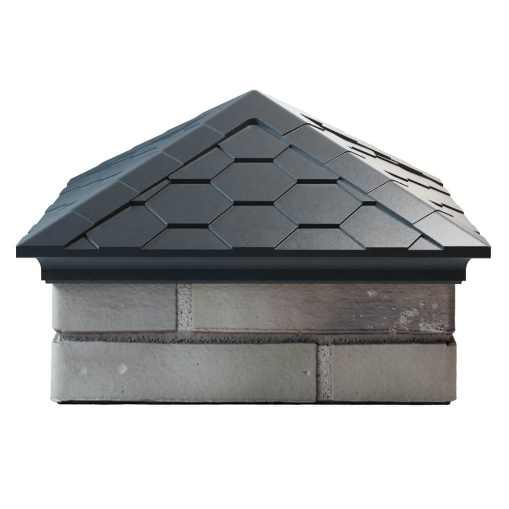 Колпак Zking Эверест Серый на столб 1.5х1.5 кирпича (390х390мм) Владивосток фото