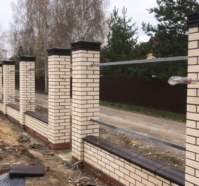 Колпак Zking Бона ХайТек Коричневый на столб 1.5х1.5 кирпича (385х385мм) в Владивостоке фото