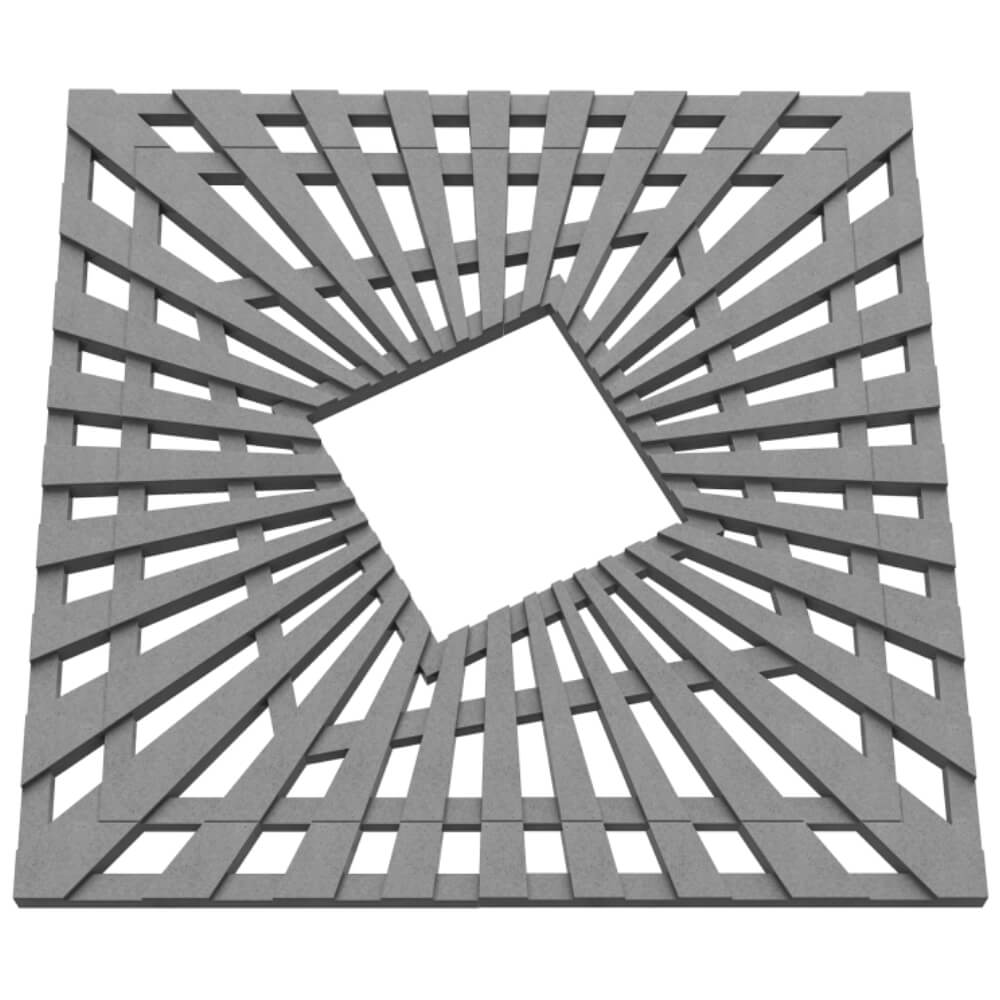 Приствольная решетка для дерева ZKING ATMOSPHERE 1.2х1.2м Серая в Владивостоке фото