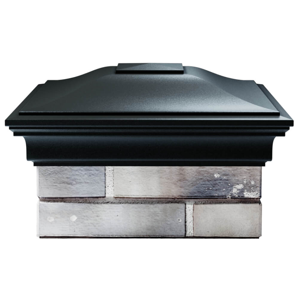 Колпак Zking Монблан Черный на столб 1.5х1.5 кирпича (385х385мм) Владивосток фото