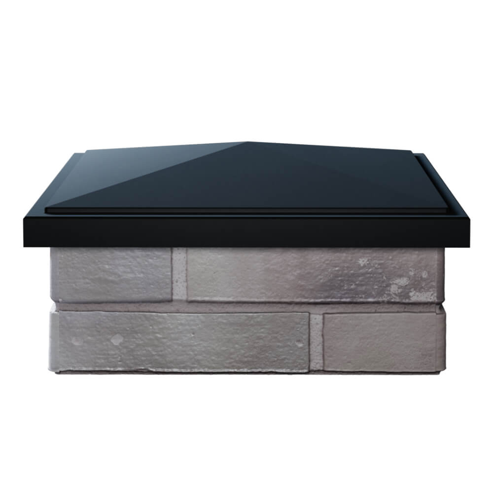 Колпак Zking БонаМоно Черный на столб 1.5х1.5 кирпича (385х385, 400х400мм) Владивосток фото