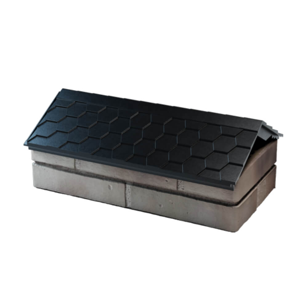 Парапет Zking Эверест Черный с посадкой на 1 кирпич (200/225/255мм) в Владивостоке фото