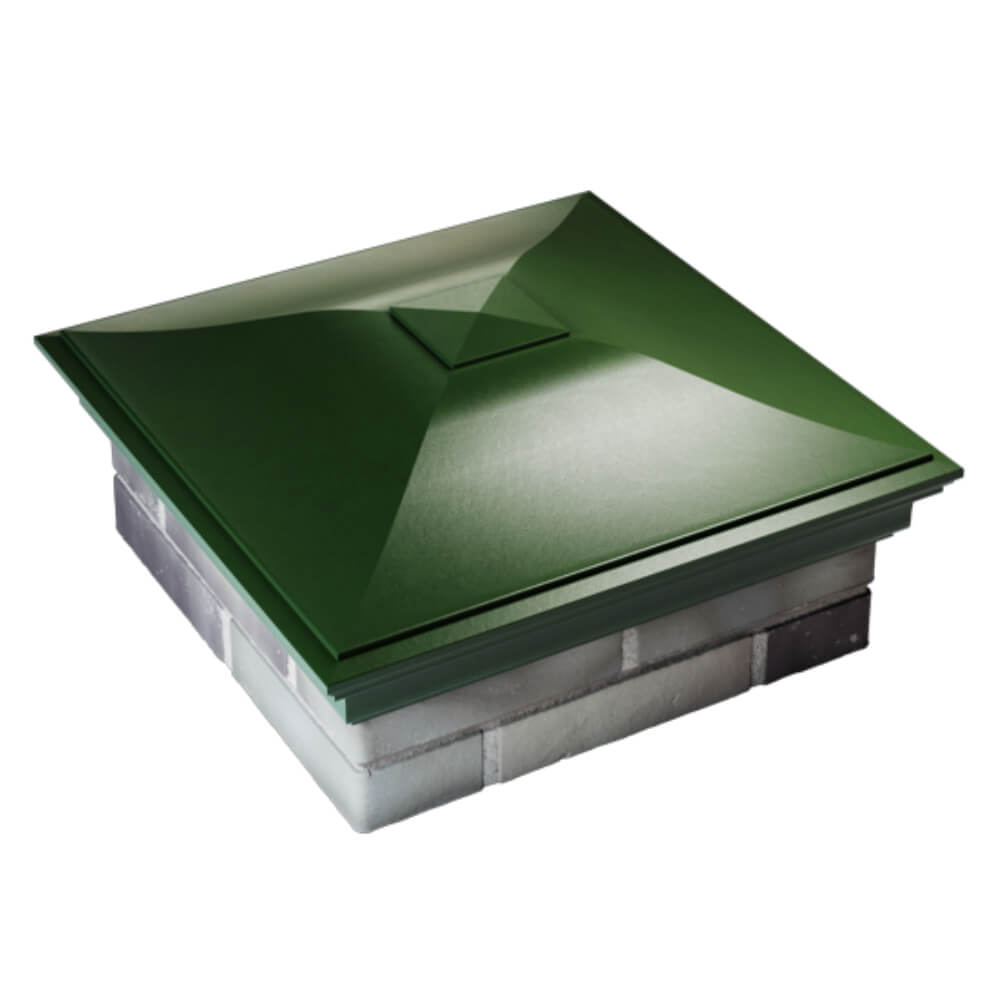 Колпак Zking Монблан Зеленый на столб 2х2 кирпича (515х515мм) Владивосток фото