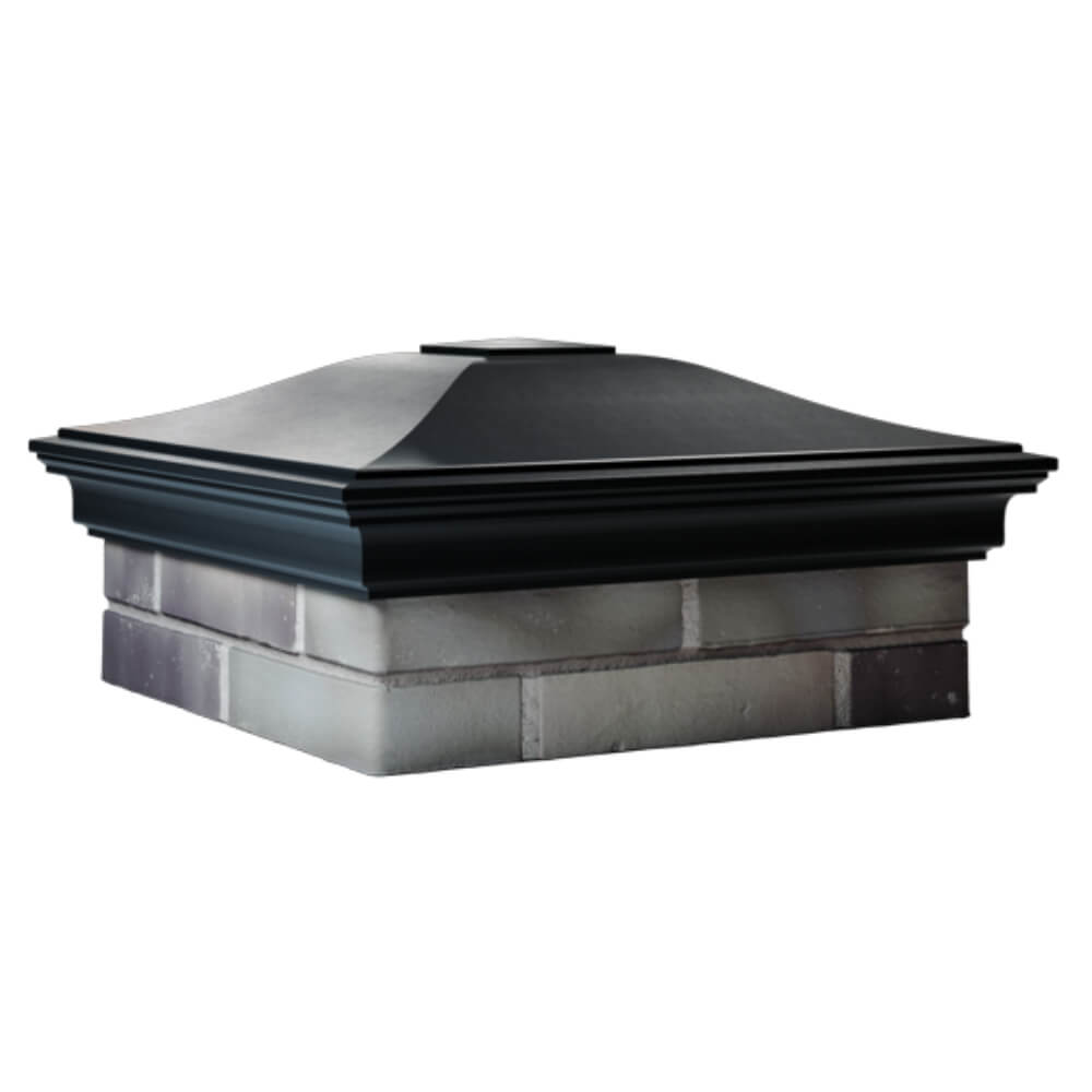 Колпак Zking Монблан Черный на столб 2х2 кирпича (515х515мм) в Владивостоке фото