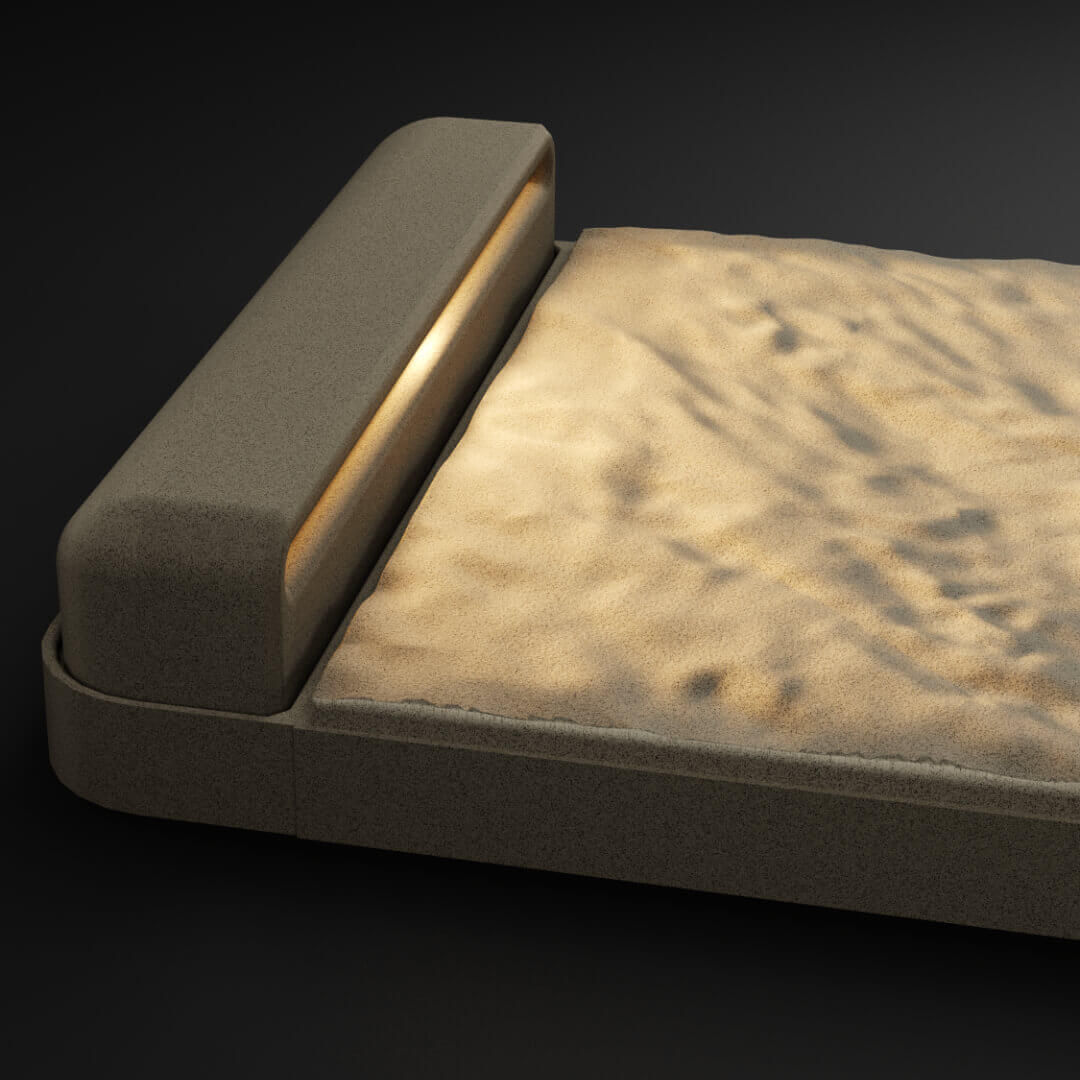 LED Светильник для шаговой плиты STONE Светлая Галька 330х75х98мм Владивосток фото