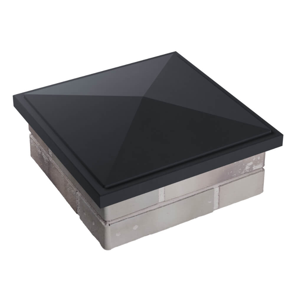 Колпак Zking БонаМоно Серый на столб 1.5х1.5 кирпича (385х385, 400х400мм) в Владивостоке фото