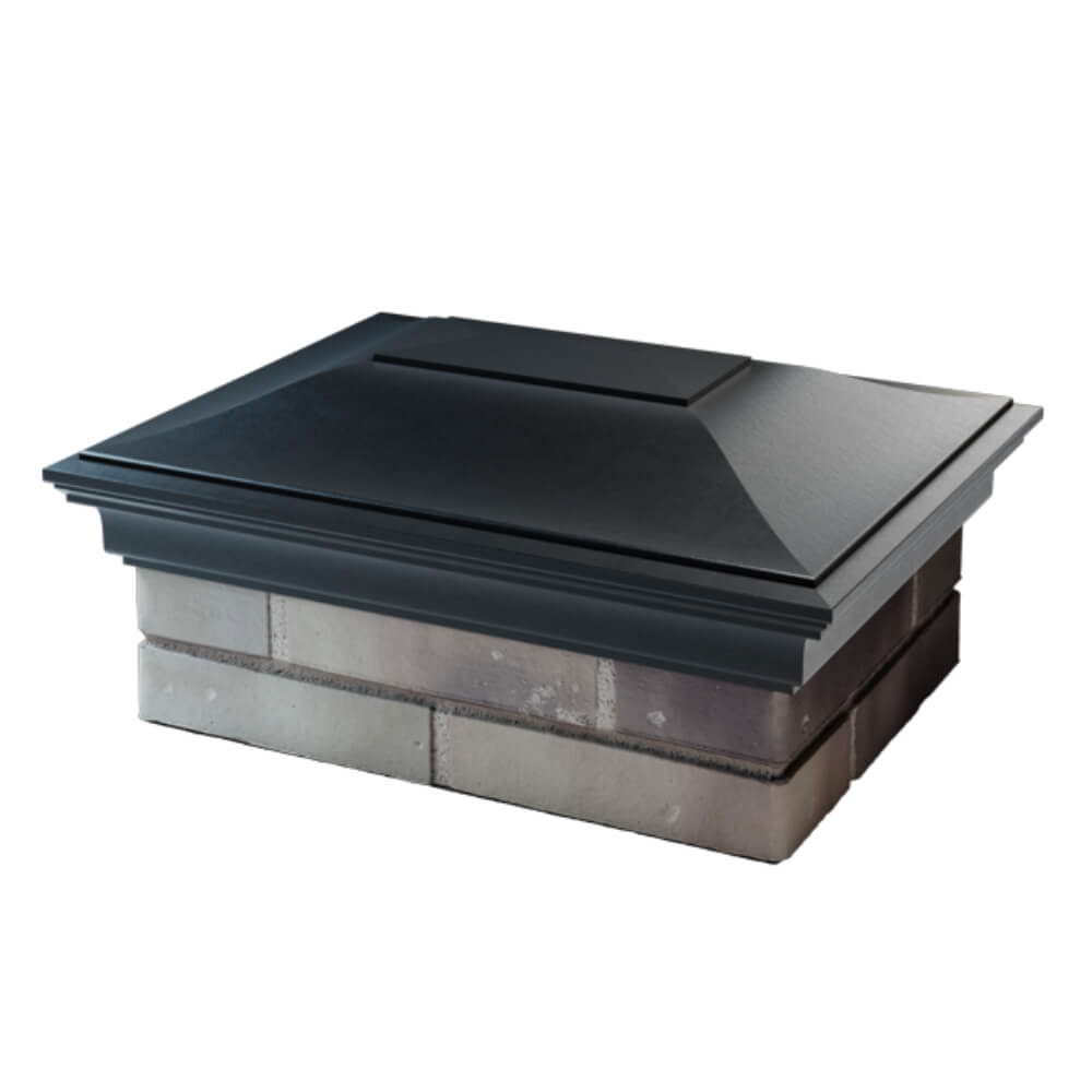 Колпак Zking Монблан Черный на столб 2х1.5 кирпича (515х385мм) в Владивостоке фото