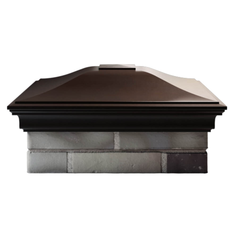 Колпак Zking Монблан Коричневый на столб 2х2 кирпича (515х515мм) в Владивостоке фото