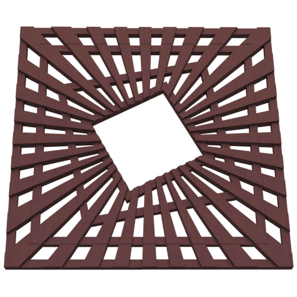 Приствольная решетка для дерева ZKING ATMOSPHERE 1.2х1.2м Коричневая в Владивостоке фото