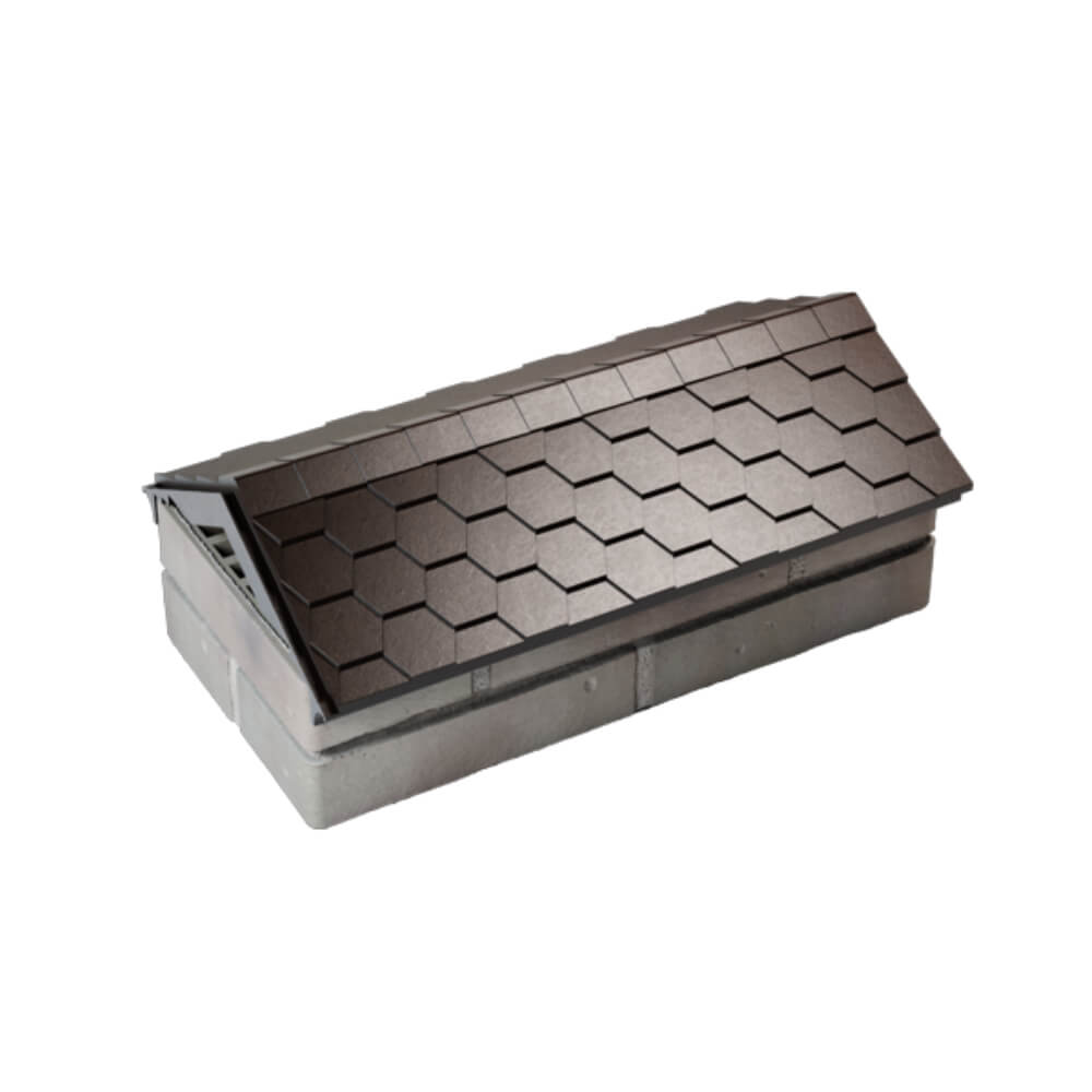 Парапет Zking Эверест Коричневый с посадкой на 1 кирпич (200/225/255мм) в Владивостоке фото