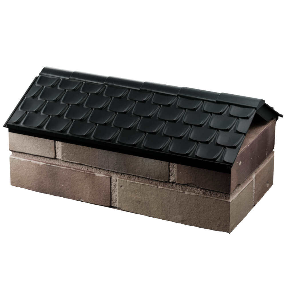 Парапет Zking Эльбрус Черный с посадкой на 1 кирпич (255мм) в Владивостоке фото