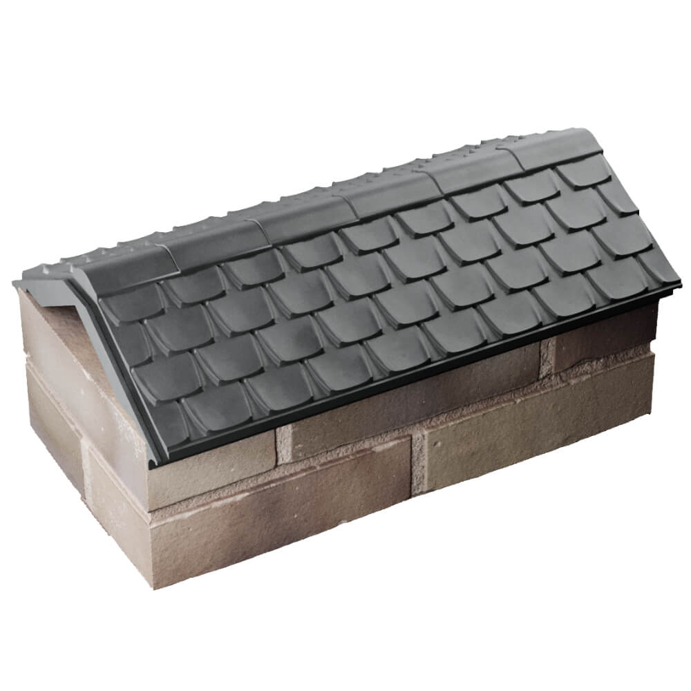 Парапет Zking Эльбрус Серый с посадкой на 1 кирпич (255мм) в Владивостоке фото