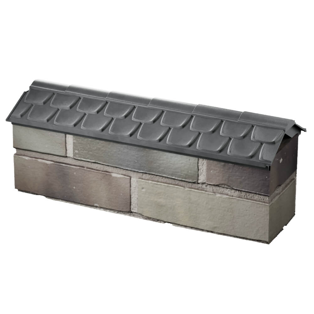 Парапет Zking Эльбрус Серый с посадкой на 0.5 кирпича (130мм) в Владивостоке фото