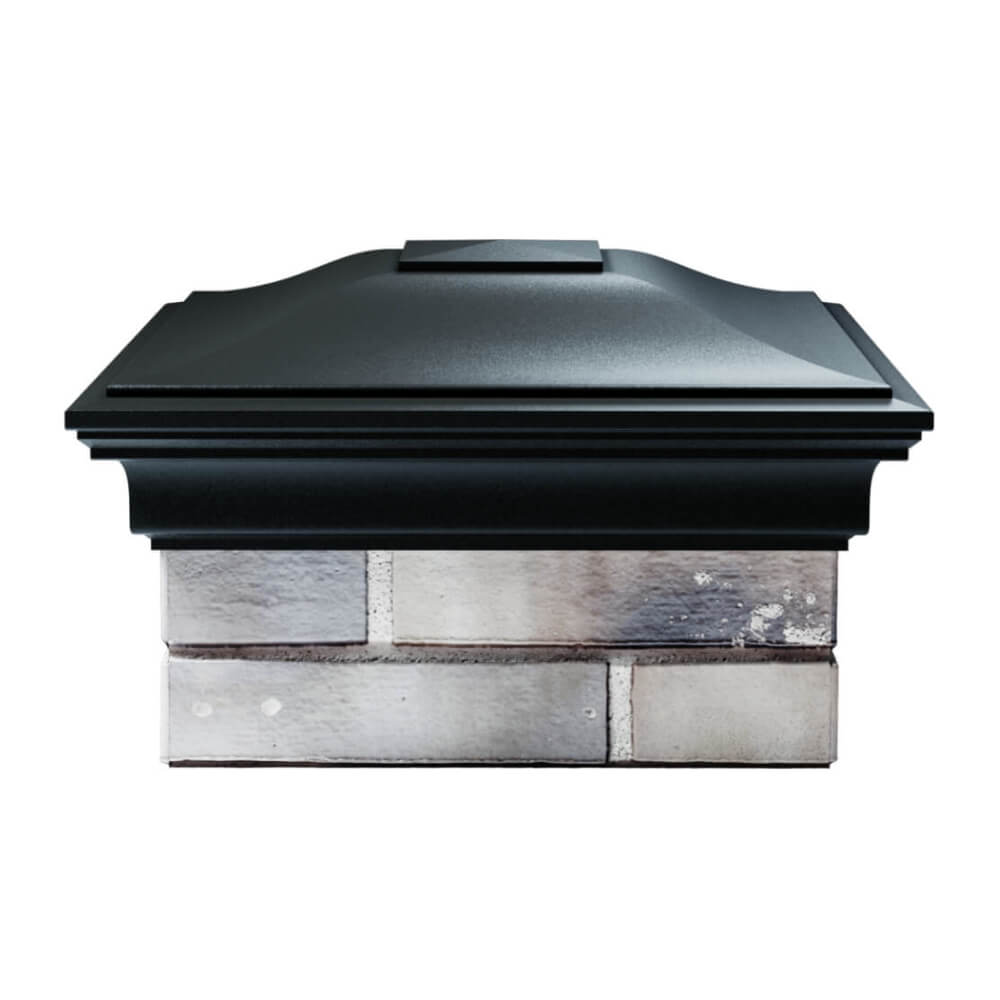 Колпак Zking Монблан Черный на столб 1.5х1.5 еврокирпича 0.7НФ (355х355мм) Владивосток фото