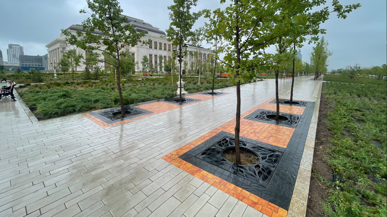 Приствольная решетка для дерева ZKING CRUST 1.2х1.2м Черная в Владивостоке фото