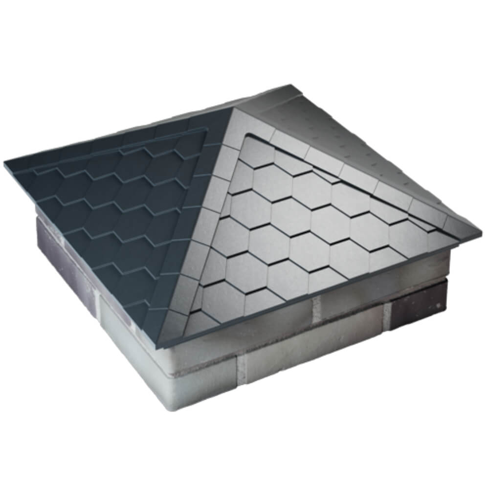 Колпак Zking Эверест Серый на столб 2х2 кирпича (535х535мм) Владивосток фото