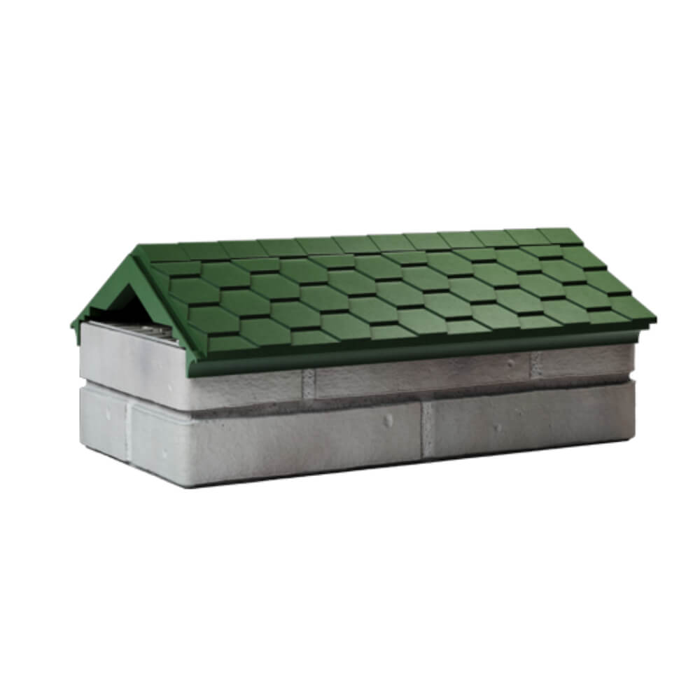 Парапет Zking Эверест Зеленый с посадкой на 1 кирпич (200/225/255мм) Владивосток фото