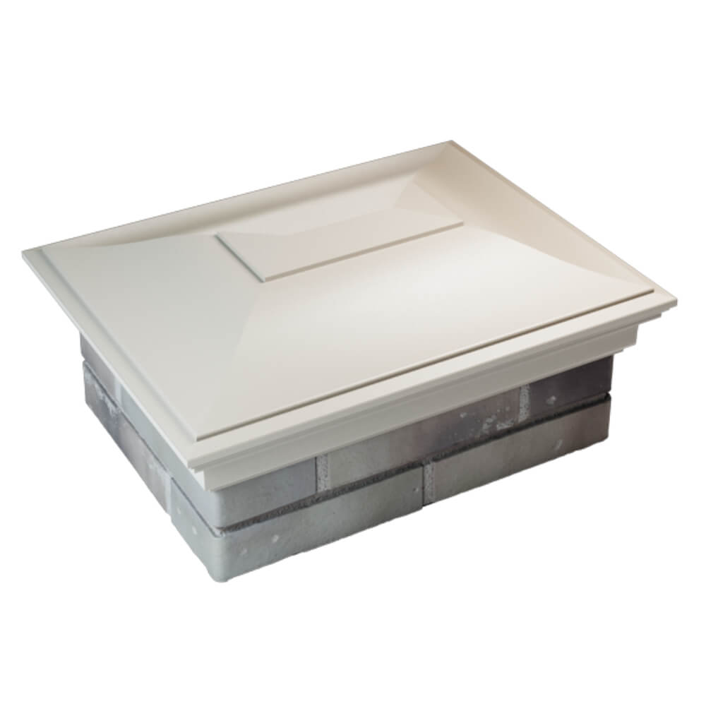 Колпак Zking Монблан Бежевый на столб 2х1.5 кирпича (515х385мм) Владивосток фото