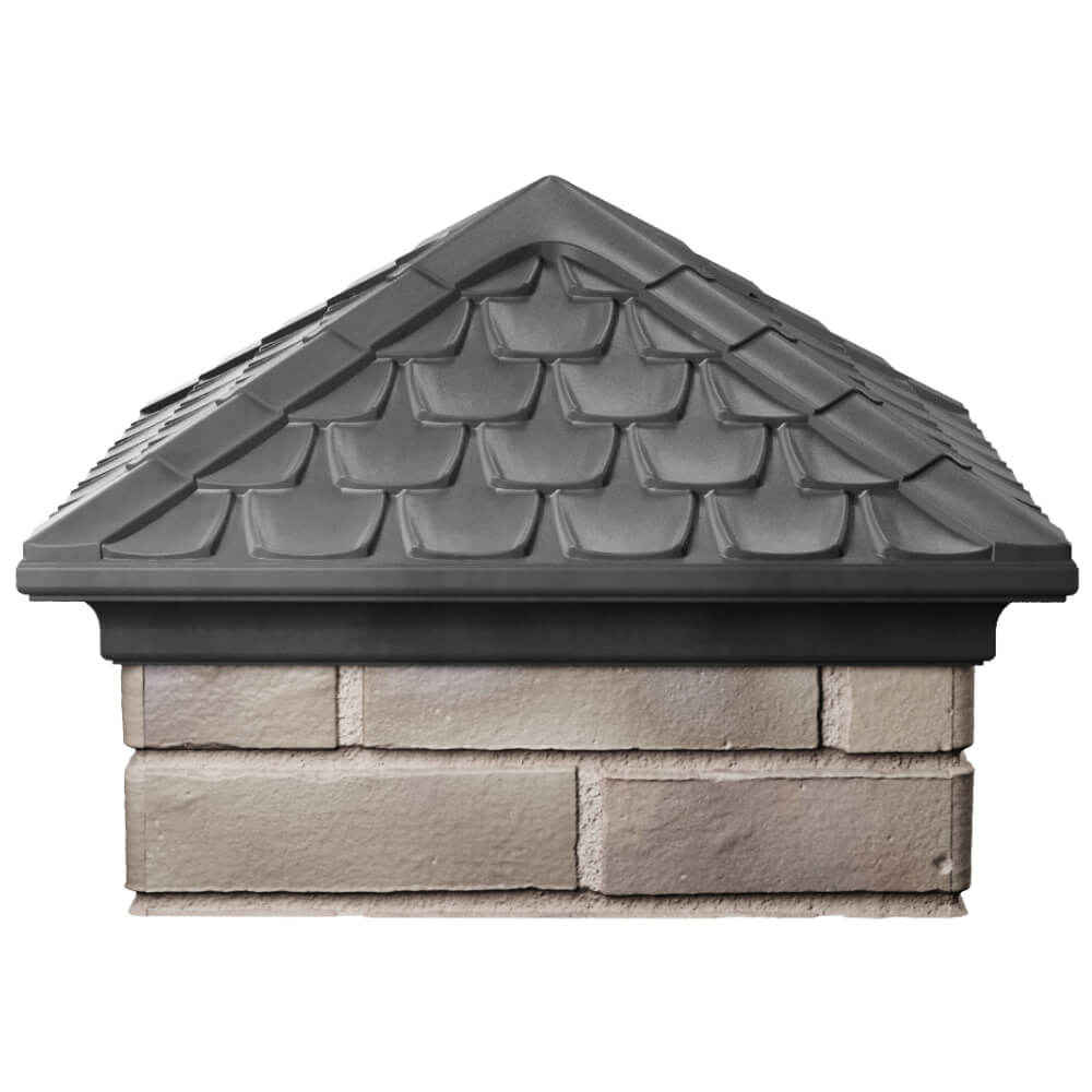 Колпак Zking Эльбрус Серый на столб 1.5х1.5 кирпича (385х385мм) Владивосток фото