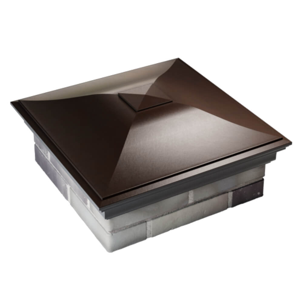 Колпак Zking Монблан Коричневый на столб 2х2 кирпича (515х515мм) Владивосток фото