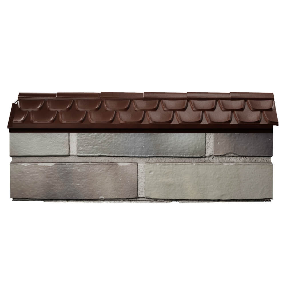 Парапет Zking Эльбрус Коричневый с посадкой на 0.5 кирпича (130мм) в Владивостоке фото