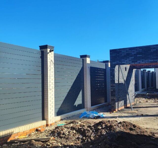 Колпак Zking Бона ХайТек Серый на столб 1.5х1.5 кирпича (385х385мм) в Владивостоке фото