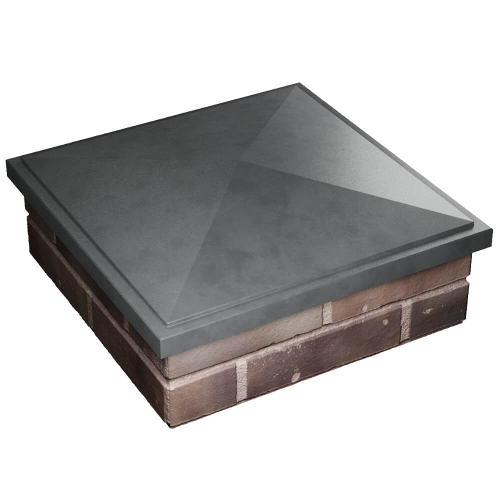 Колпак Zking БонаМоно Серый на столб 2х2 кирпича (515х515, 530х530мм) в Владивостоке фото