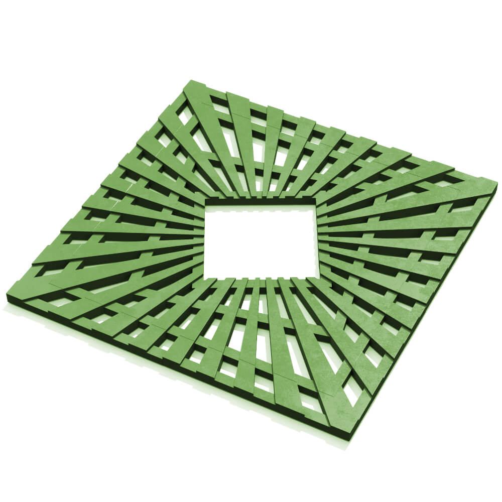 Приствольная решетка для дерева ZKING ATMOSPHERE 1.2х1.2м Зеленая в Владивостоке фото