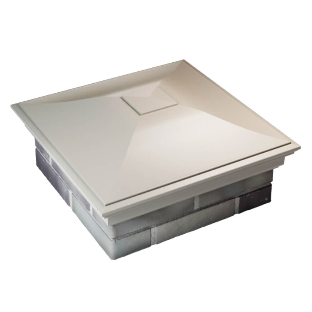 Колпак Zking Монблан Бежевый на столб 2х2 кирпича (515х515мм) Владивосток фото