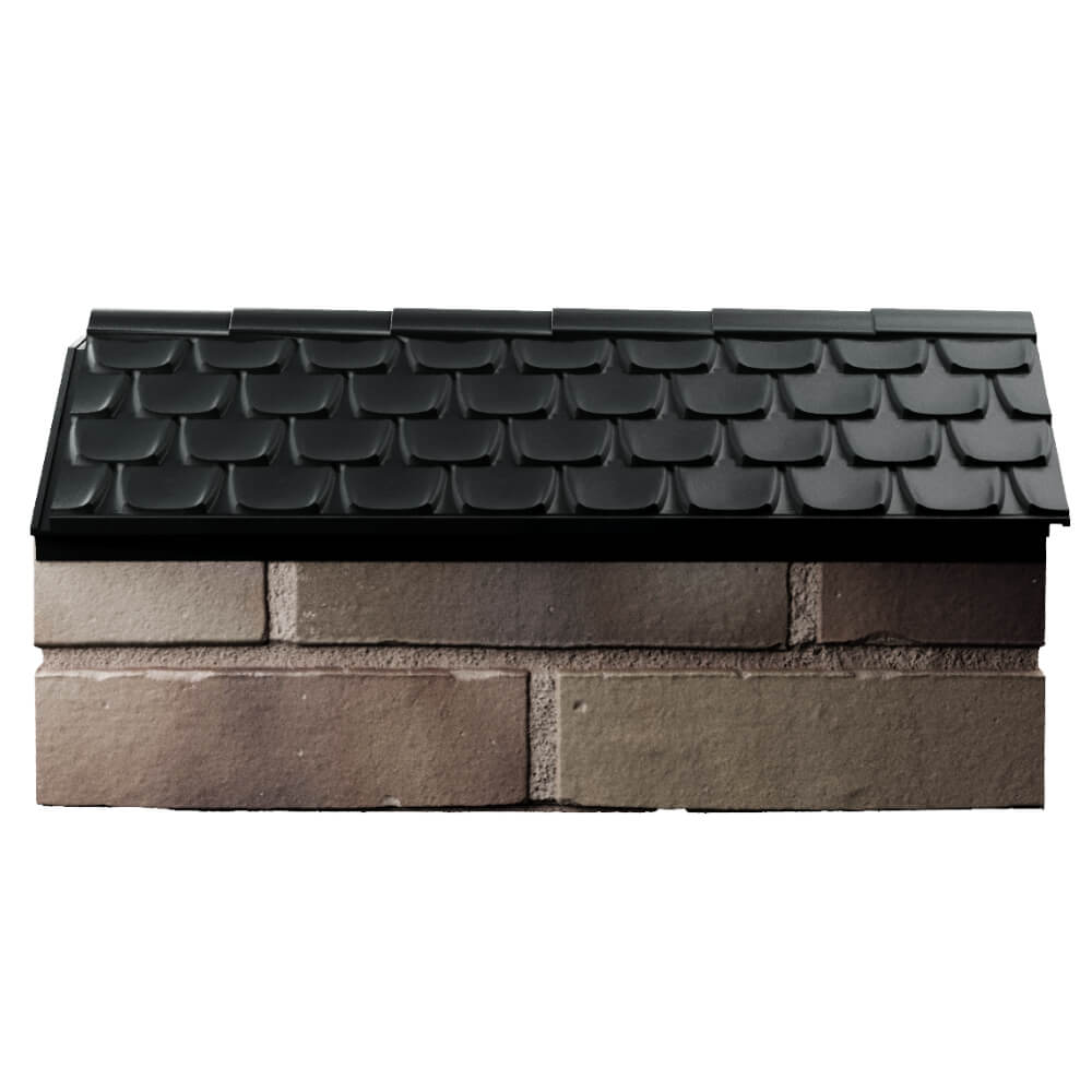 Парапет Zking Эльбрус Черный с посадкой на 1 кирпич (255мм) в Владивостоке фото