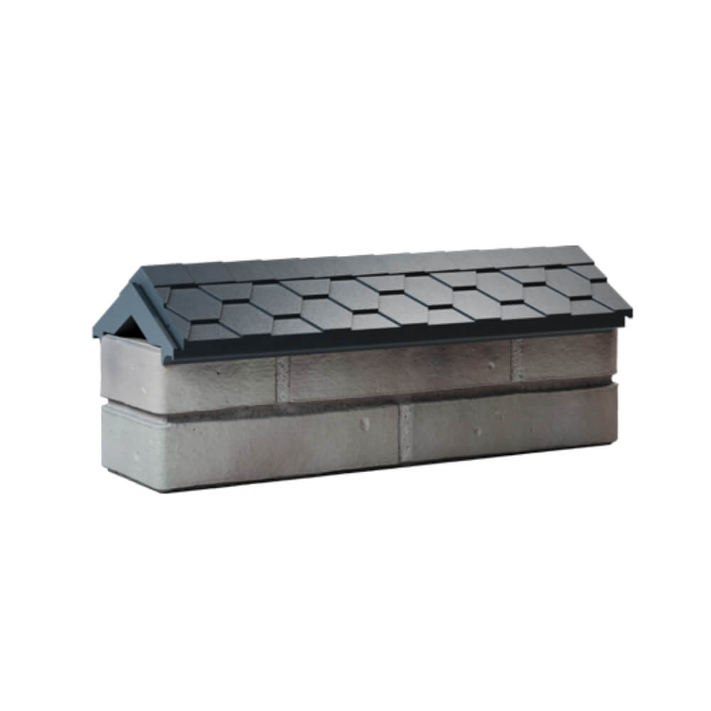 Парапет Zking Эверест Серый с посадкой на 0.5 кирпича (130мм) Владивосток фото